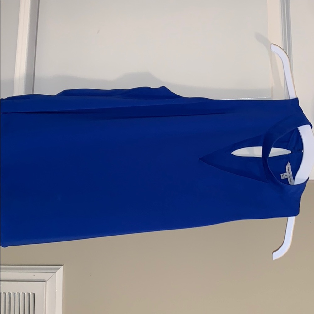 Royal blue blouse